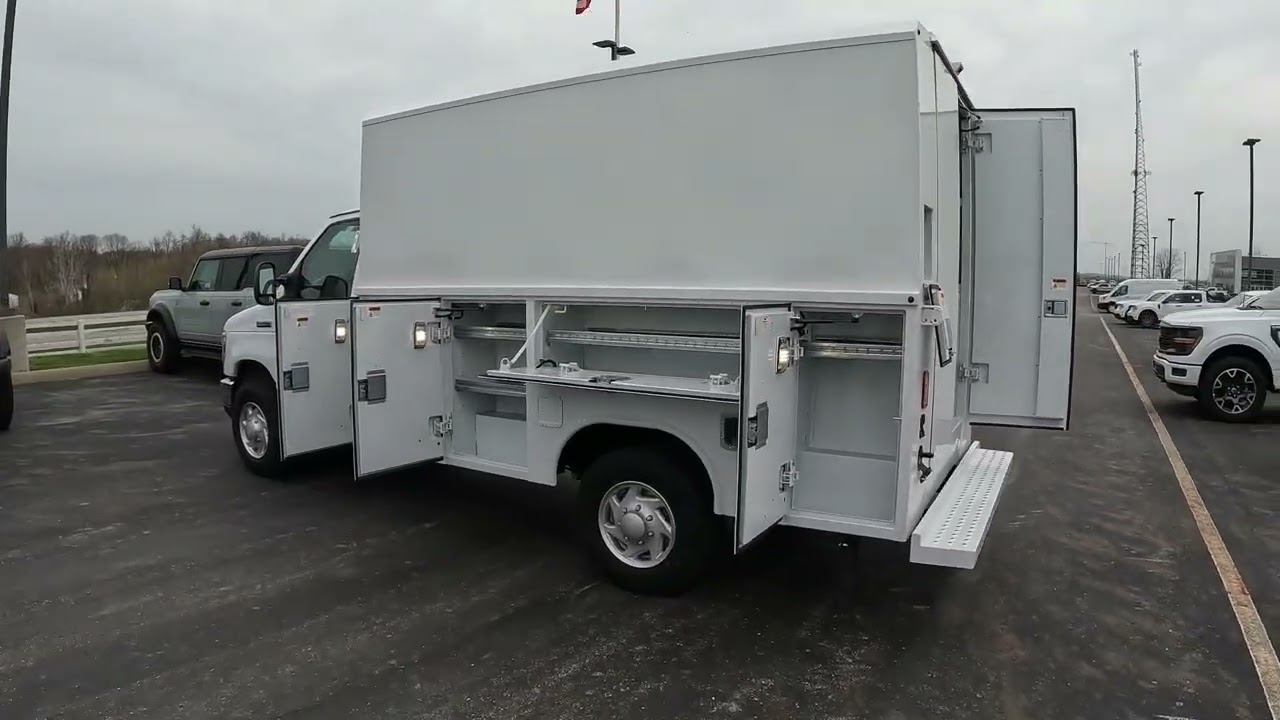 Shuttle bus with exposed fuel cap needing a locking fuel door
